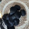 Raw 12A Body Wave Human Hair Bundles Human Hair Brazilian Unprocessed Double Weft Weaving Virgin Hair Extensions Remy Hair Bundles Natural Color 3/4Bundles For Women Daily Use Birthday Holiday Gift Kpop Popular Hairstyles