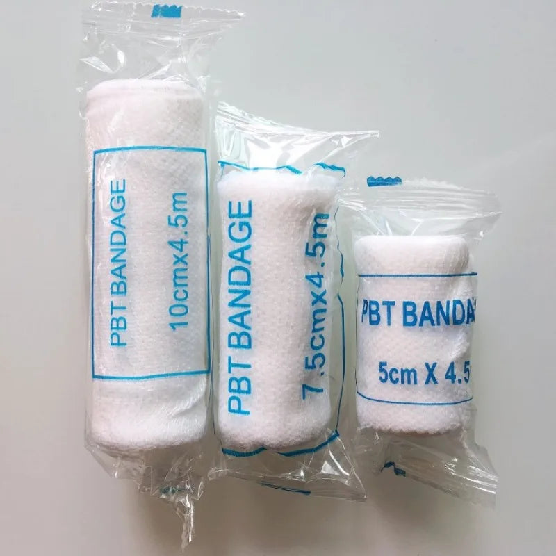 1 Rolls/Lot 10cmx4.5m PBT Elastic Bandage First Aid Kit Gauze Roll Wound Dressing Medical Nursing Emergency Care Bandage