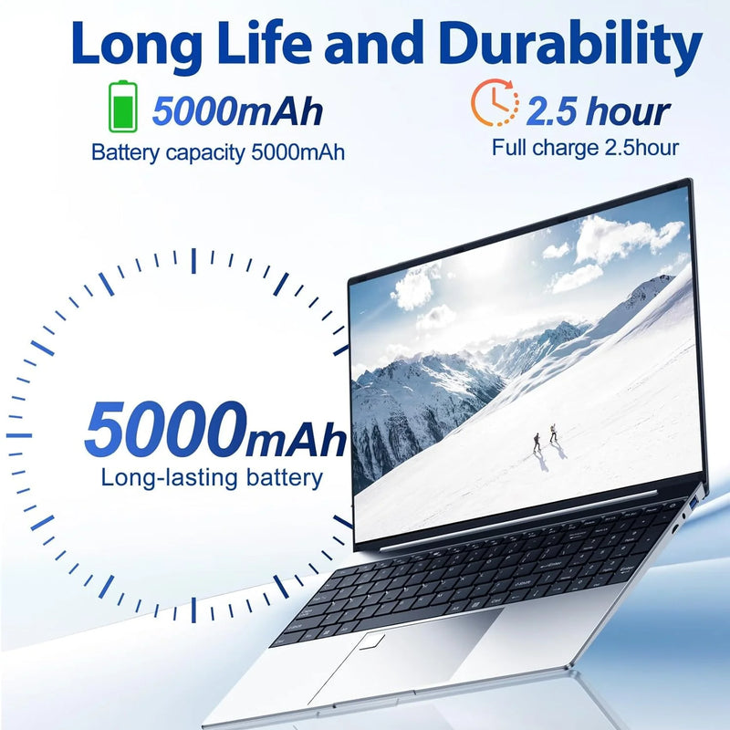 LENO 15.6" Ultra Slim Laptop 32GB 2TB Windows 11 Intel Core i9 9900 Gaming Computer PC Gamer office Fingerprint Unlock Notebook