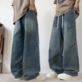 Spring And Summer Korean Retro Men'S Jeans Loose Wide Leg | SAMAG