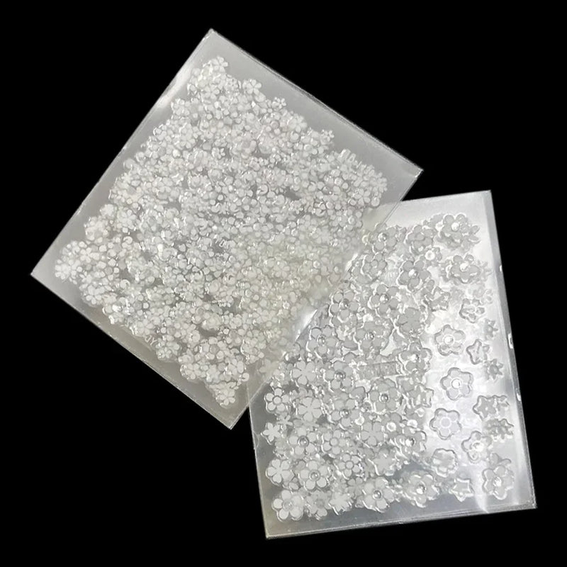 10Pcs Nail Art Transfer Stickers 3D Design Manicure Tips Decals Decorations Sheet for DIY Nail Art