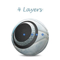 White Blue PU Basketball Ball Official Size 7 Free Needle | SAMAG