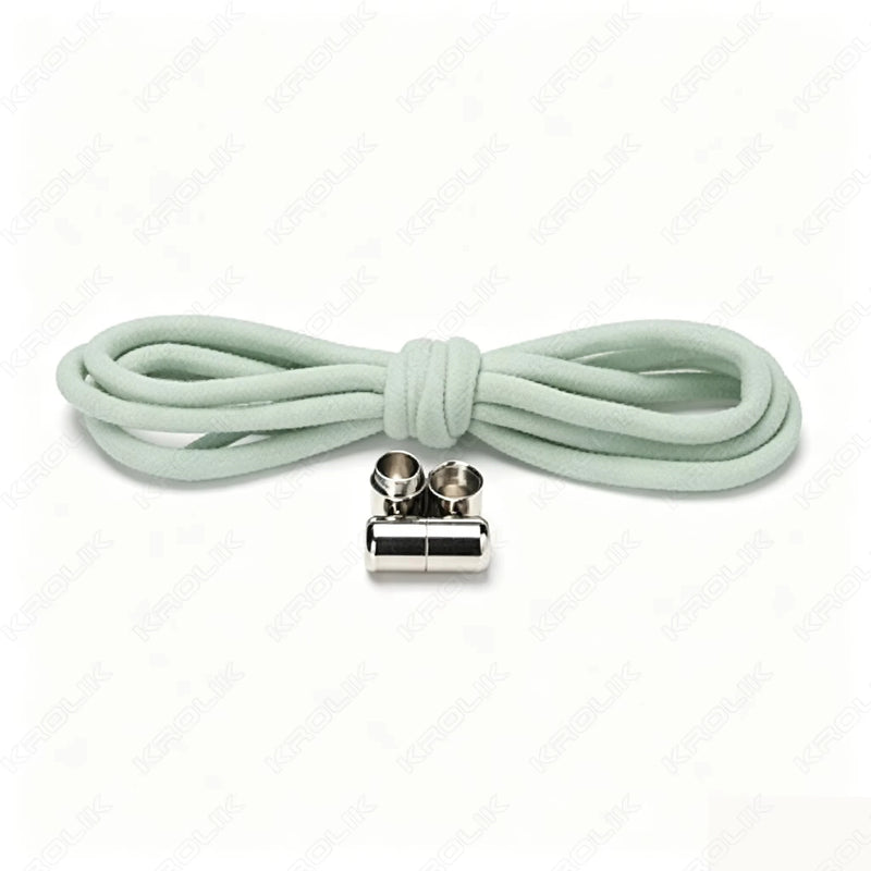 No Ties Lock Shoelaces Sneakers Elastic Shoelace Tie Free Shoe Lazy Laces Capsule Metal Lock Quick Shoe Strings for Adult Kids