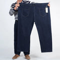 Super Big Size Men's Jeans Elastic Waist Denim Pants Male | SAMAG
