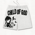 Summer New Style Men's Shorts with 3D Letter Pattern | SAMAG