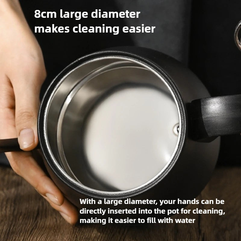 1L Gooseneck Mechanical & Smart Temp Control Kettle - Auto Shut-Off & Boil-Dry Protection Stainless Steel Pour-Over Coffee&Tea