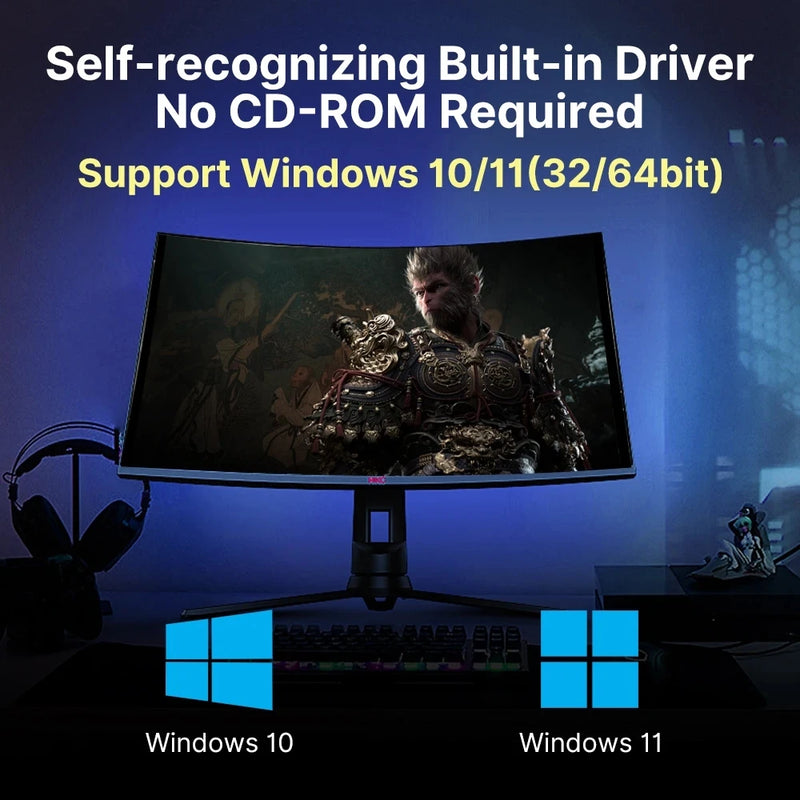 BE6500 WiFi 7 USB Adapter 2.4G/5G/6GHz Tri - band 3.0 Wireless Network Card 6500Mbps 802.11BE For Win10/11 - Visuel 6 | SAMAG