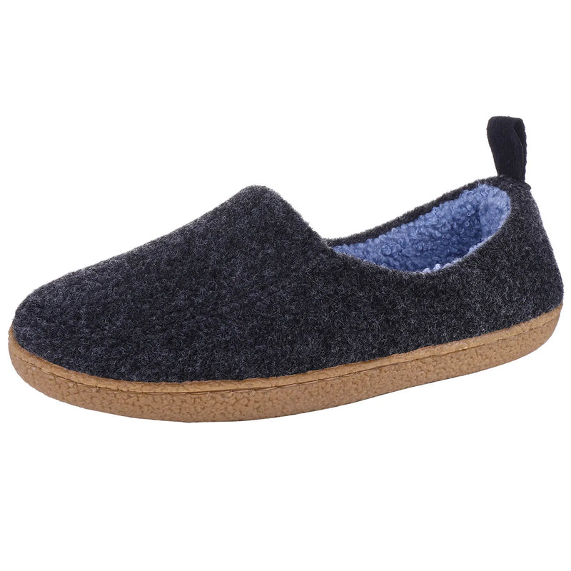 Litfun Fur Cotton Slippers Winter Warm Women Men Home Felt Cozy Shoes Indoor Soft Sole Non Slip Slides Plush Heel Wrap Slippers