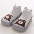 Baby Shoes Cotton Floor Socks Shoes Cartoon Cute Baby First Walkers Toddler Shoes Girl Boys Kids Soft  PU Sole Shoe Anti-slip