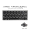 Akko Air 01 Mechanical Keyboard 75% 84-Key Mac Layout Custom Low Profile Hot-swappable RGB Tri-mode Keyboard Gasket Aluminum