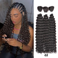 Synthetic Curly Deep Wave Bulk hair For Braiding 20inch No Weft Deep Wave For Braiding Micro Faux Braiding Hair for Boho Braids