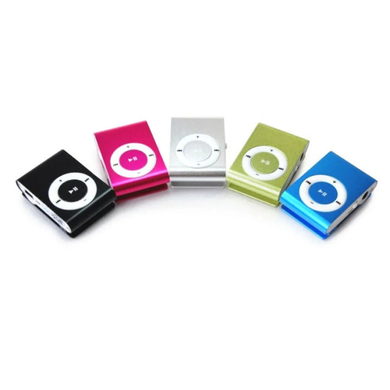 2024 Mini MP3 Player Music Media Mini Clip Support TF Card Stylish Design Fashionable Portable Mini USB MP3 Player Walkman