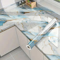 PVC 60cm waterproof marble self-adhesive wallpaper bathroom cabinet countertop contact paper waterproof wall sticker