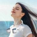 2026 Neck-hanging Small Fan Digital Display Screen Turbo Fan Fast Charging Lightweight Suitable For Indoor Outdoor Sports Use