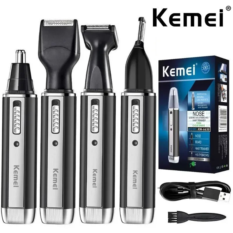 Kemei Rechargeable All in One Hair Trimmer for Men&women Electric Shaver Beard Trimmer Face Nose Ear Eyebrow Trimmer for Nose