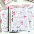 5pcs Belted A4 File Folder - Waterproof Zippered Semi-transparent Document Holder - Can be written on for marking information