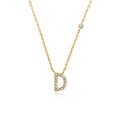 ANDYWEN 925 Sterling Silver Gold Small 26 Letters A- Z Zircon CZ Pendant Monogram Necklace Me 2020 Initial Alphabet M A Jewelry