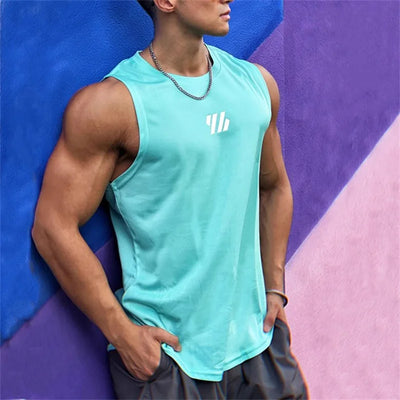 Summer Gym Vest mesh Shirt Sleeveless T-shirts Men Tank | SAMAG