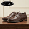 Mens Classic retro Brogues Dress Shoes Business Comfortable Stylish Gentleman'S Formal Shoes Men