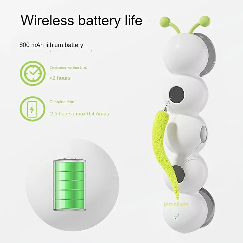 Automatic Sensor Cat Toy，USB Charging，Suitable for All Cat Breeds，Relieve Boredom，Exercise Pet Companion
