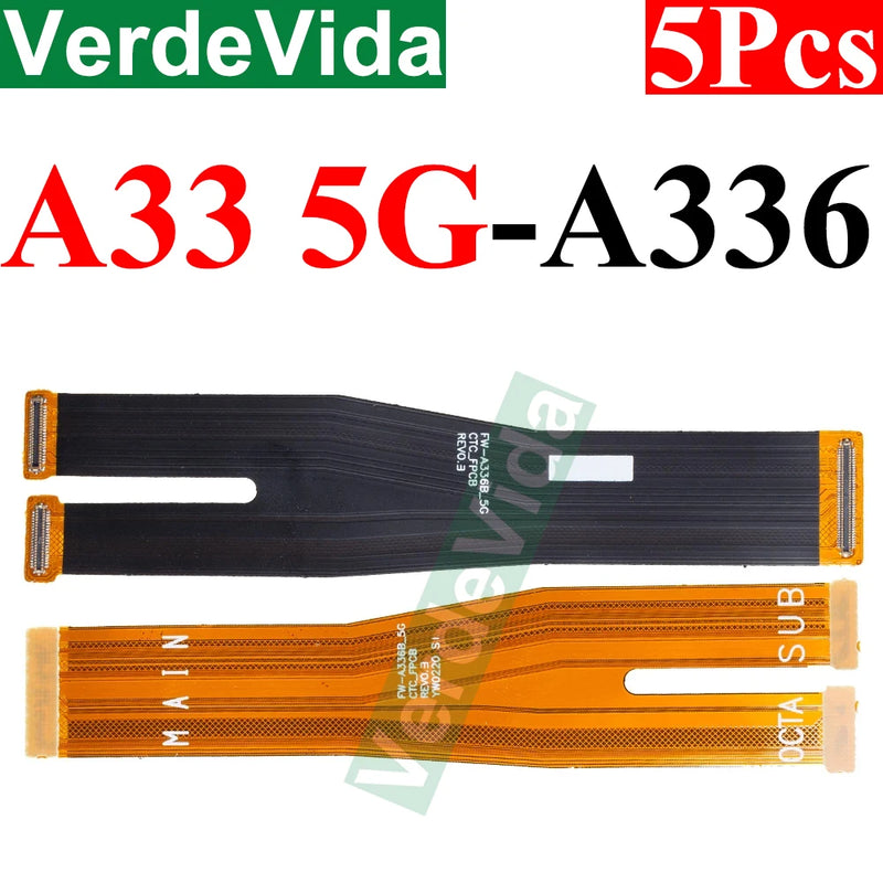 5pcs Main Motherboard Connector Board Ribbon Flex Cable For Samsung A33 A53 A15 A25 A35 A55 A24 A34 A54 A22 A32 A52 A72 Cable