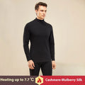 Autumn and Winter Men's Cashmere Silk Thermal Underwear Women's Cashmere Thermal Fall Pants Padded and Thickened Couples Set