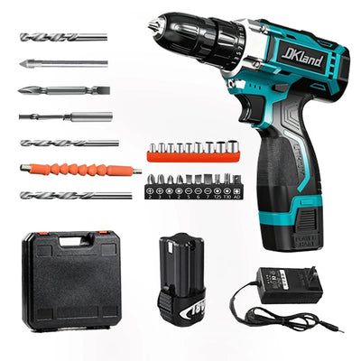 28in1Cordless Drill Set18V High Torque Enhanced Edition Charging Handdrill Dual Speed Lithium Home Multi functional | SAMAG