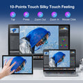 Unew 11 inch Portable Touch Monitor | 2.5K IPS, WQXGA, 350cd 92% NTSC USB-C/HDMI, VESA 75x75mm & Stand, For Mobile Phones Laptop
