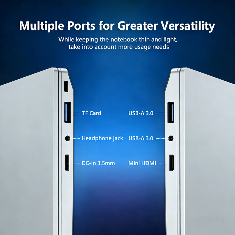 Portable Windows 11 Pro 15.6' Laptops Intel Core I9-9900 16GB RAM 1TB SSD Office Gamer Study Notebook Computer PC