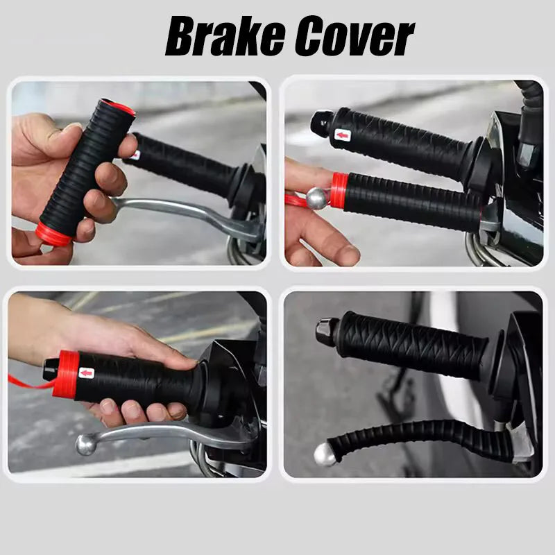 SEAMETAL Motorcycle Handlebar Cover Brake Covers Self Shrinking Non-Slip Silicone Motorcycles Grip Covers Sleeve Cover Protector