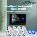 WiFi Bluetooth Wall Amplifier 7 inch Metal Frame Android Amp Home Theater Sound System Mini Stereo Ceiling Speaker Residential