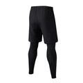 2026 Two-piece Men's Sports Trousers Quick Dry Elastic Basketball Training Pants Summer Thin Fitness Running Tights Casual Pants