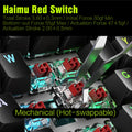 MRSVI K1 PRO Visual LCD AI Keyboard 80% Gaming Mechanical Keyboard Macro Red Axis Wired Detachable Cable RGB Backlight Hot Swap