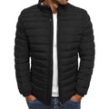 Winter Puffer Jacket Men's Stand Collar Warm Parka Coat Street Fashion Casual Lightweight Overcoat Men's Clothes Male Streetwear