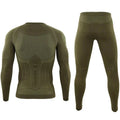 Men's Tactical Tight Fitting Seamless Thermal Underwear Outdoor Sports Function Breathable Training Design Cycling Thermal Suit