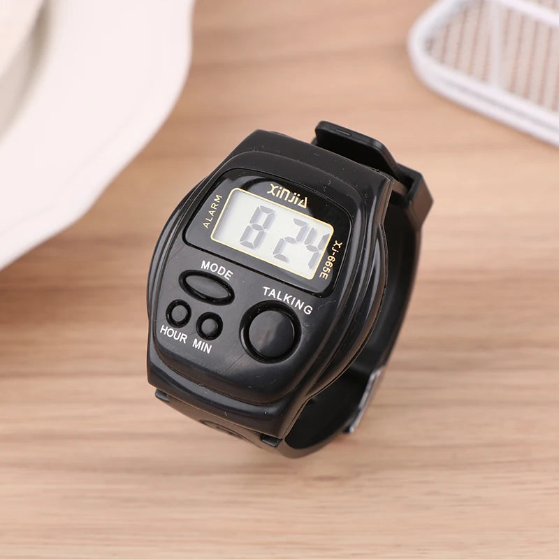 1PC A Talking Clock That Speaking The Time In English Digital Alarm Clock For The Blind, Elders Or Children Time Reporting Chime