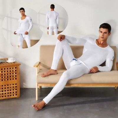 Men's thermal underwear set knitted cotton slim-fitting | SAMAG
