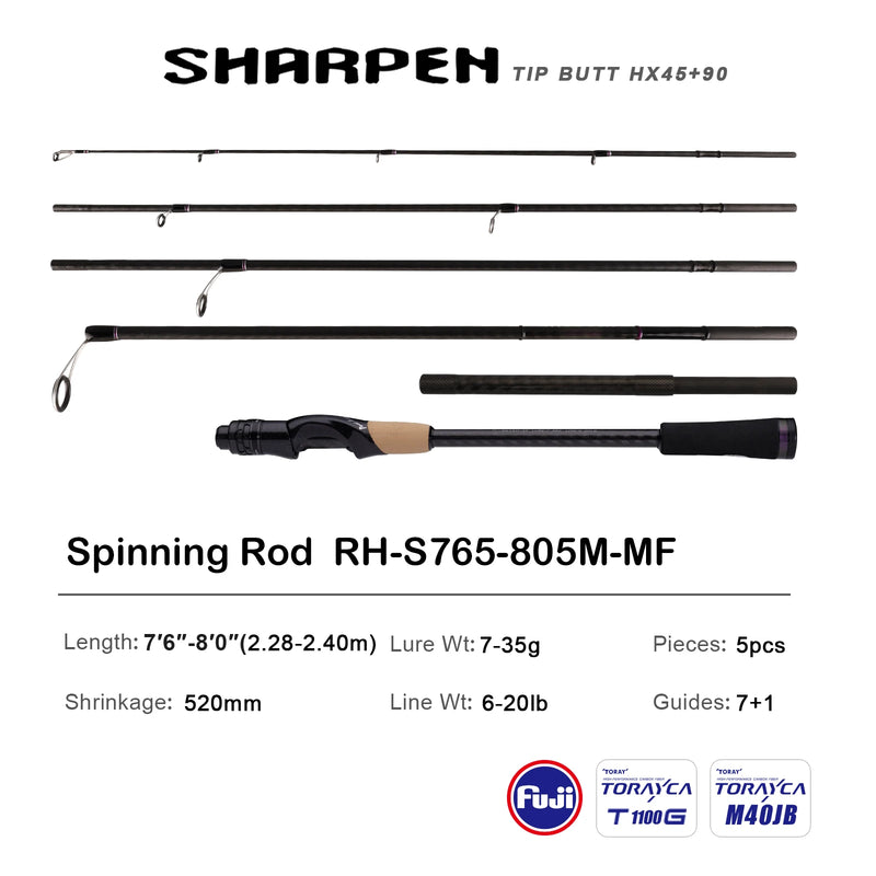 PURELURE SHARPEN Travel Soft Lure Long Spinning | SAMAG