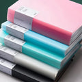 1PC A4 Plastic Budget Binder File Folders Documents Booklet Leaflet 30/60/100 Pages Office Student Supplies Desk Organizer