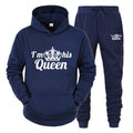 Lover Tracksuit Hoodies Printing QUEEN KING Couple Sweatshirt Plus Size Hooded Clothes Women Two Piece Set - View 18 | SAMAG