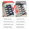 Elastic Lazy Shoelaces Thickened Round Quick Fit One Size Universal Sneaker Accessories For Adults Kids