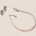 Sunglasses Lanyard Strap Necklace Braid Leather Eyeglass Glasses Chain Leather Cord Reading Glasses Eyewear Accessories