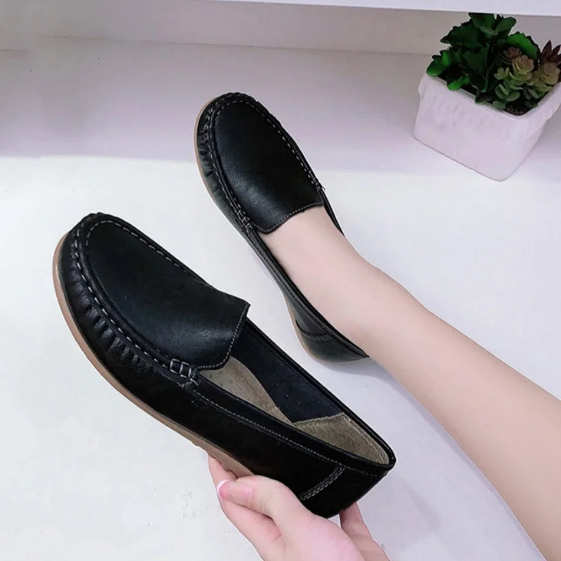 Spring and Autumn New Sports Comfortable Flat Bottom Women's Nursing Shoes Fashionable Soft Sole Elegant Work and Leisure Shoes