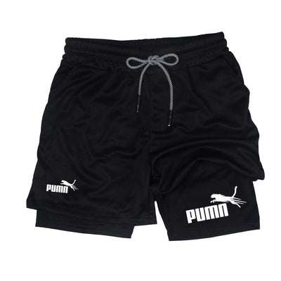 Summer Breathable Two-in-one Double-layer Shorts Men's | SAMAG