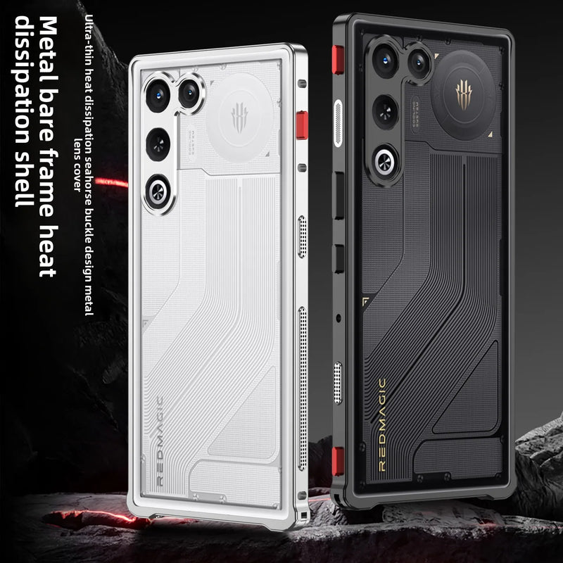 Case For ZTE Redmagic 11 Air Luxury Metal Bezel Ultra-Thin Anti-slip Thermal Cover For Redmagic11 Air Shockproof Bumper Funda