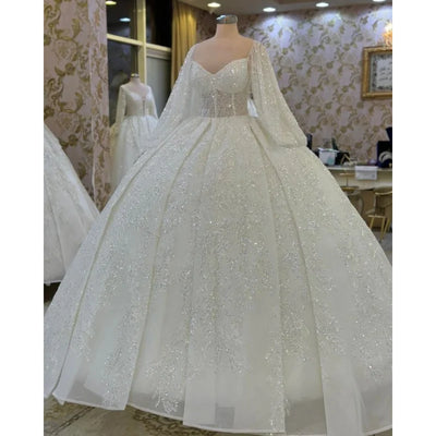 Customized Elegant Skirt Dress with Sparkling Material | SAMAG