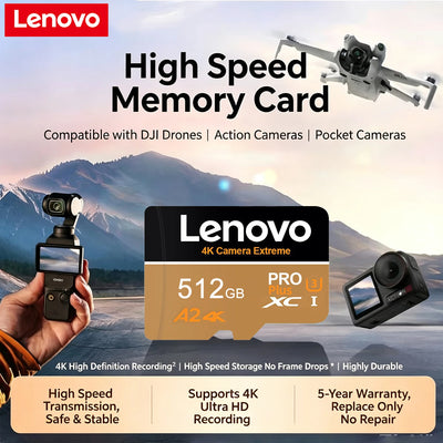 Lenovo Micro SD Card V30 U3 Flash Memory Class 10 | SAMAG