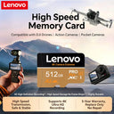 Lenovo Micro SD Card 512GB 256GB V30 U3 Flash Memory Card Class 10 High Speed Cartao De Memoria 128GB For Xiaomi Phone Laptop