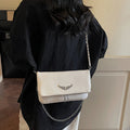 Fashionable Retro Ladies Chain-Shoulder Square Bag Luxury Textured Crossbody Shoulder Bag Women Handbags and Purses Underarm Bag