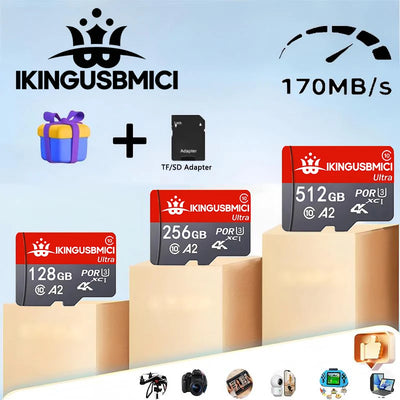 Memory Flash Quality Tf Class10 32/64/128/256/512gb | SAMAG